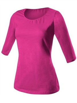 Tricou cu maneci 3/4 - fucsia