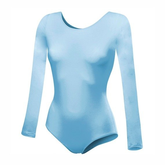 Blue B100D long-sleeved gymnastic training body.