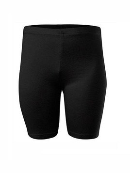 Damen Herren Kinder Sportleggings kurz Baumwolle schwarz