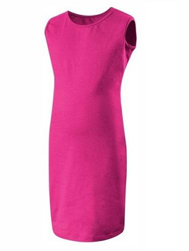 Robe crayon sans manches - fuchsia