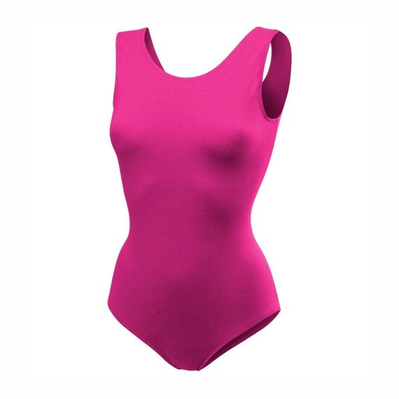 Body de gymnastique sans manches B100B fuchsia