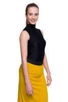Damen Gymnastik-Trainingsbody TEAR back GOLF Kragen schwarz