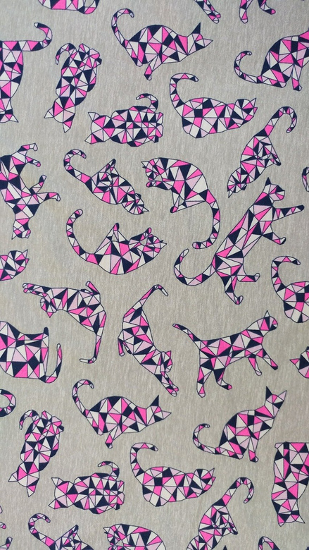 Legging deportivo infantil con estampado GATOS GEOMÉTRICOS gris