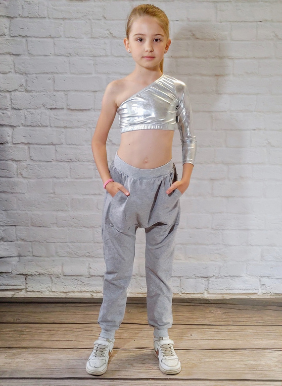 Tuta da ginnastica per bambini rossa