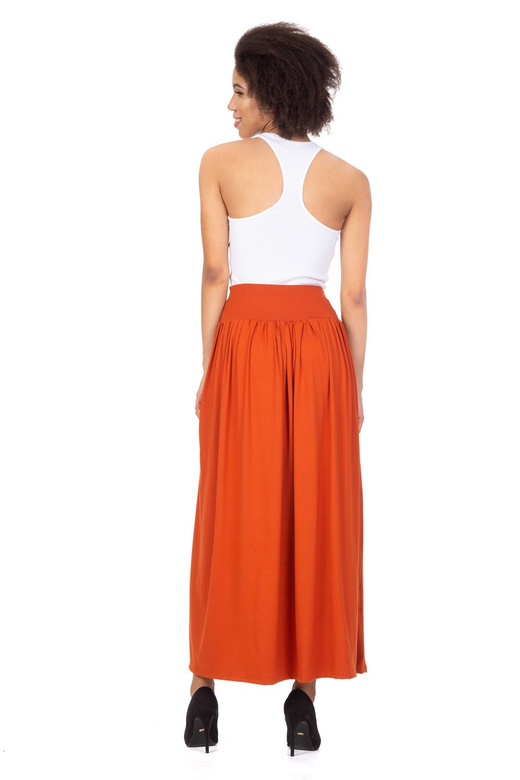 Gonna MAXI in viscosa - ruggine