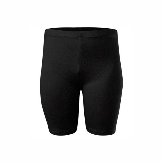 Leggings corti sportivi donna uomo bambino cotone nero