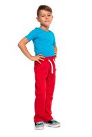 Spodnie dresowe długie proste czerwony