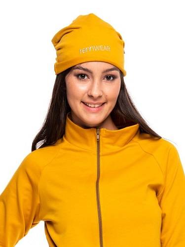 Gorro de sudadera rennWEAR para hombre y mujer - mostaza